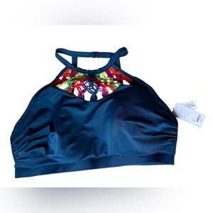 Swim by Cacique Women’s Multicolor Swimsuit Top